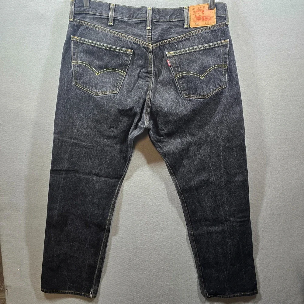 Levi's‎ 501 Button Fly Jeans Mens W40 L34 Dark Wash Straight Leg Made in Mexico